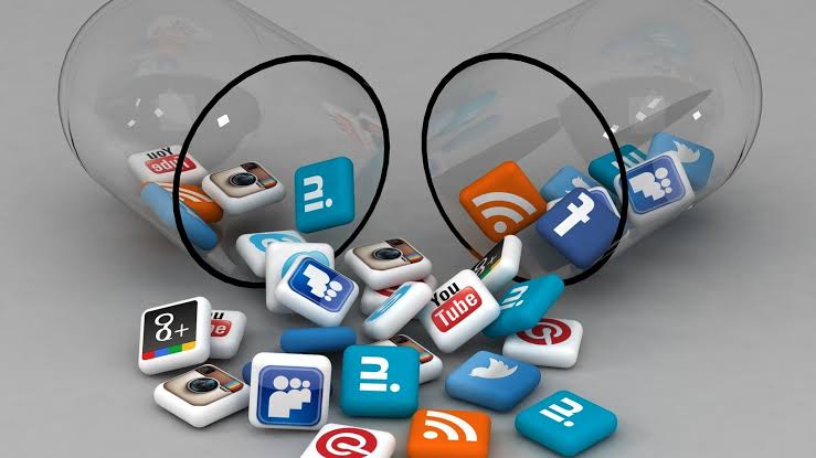 Types Of Social Media These types of social media include Facebook, Twitter, LinkedIn and lots more. They help users to connect with friends, family, brands and potential buyers.